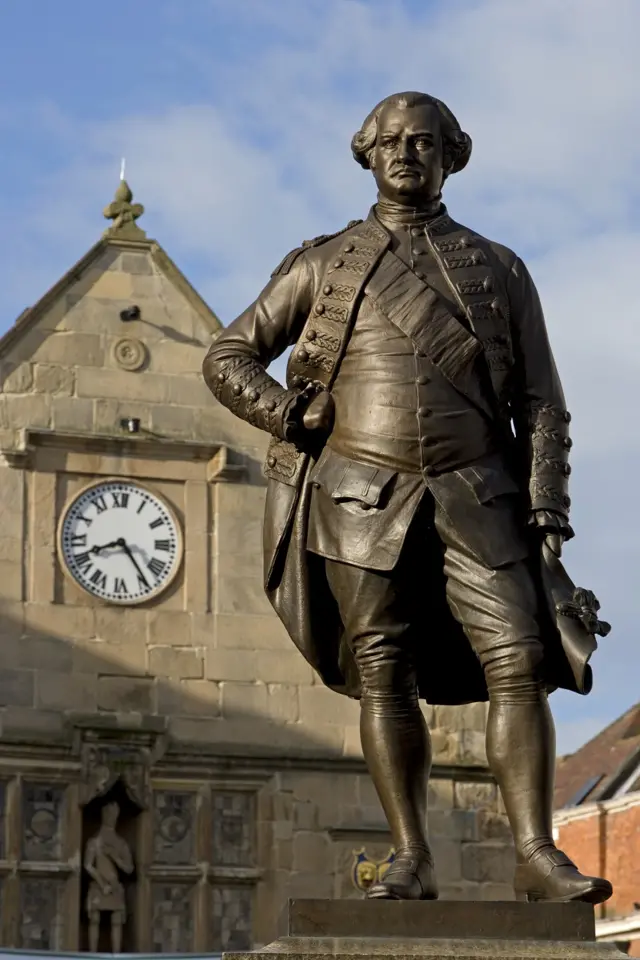 Robert Clive statue in the Square, Shrewsbury