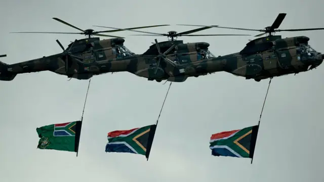 South African military helicopters