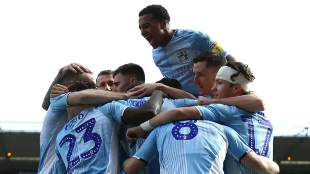 Coventry players celebrate