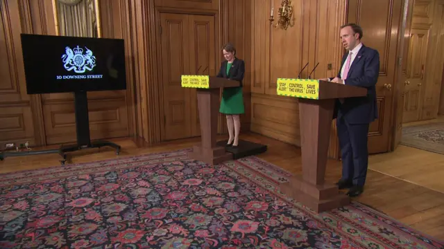 Baroness Harding and Matt Hancock