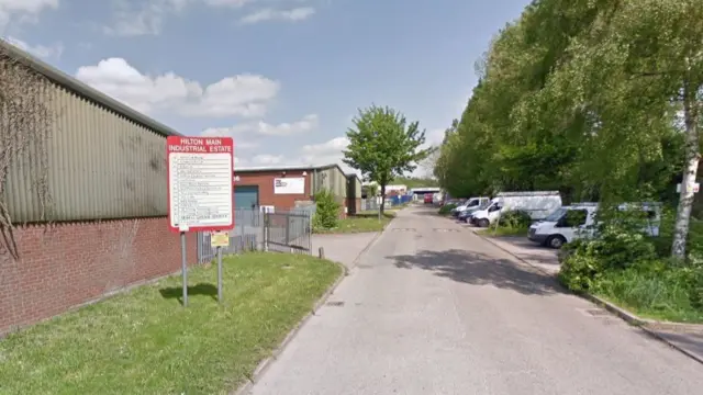 Entrance to industrial estate