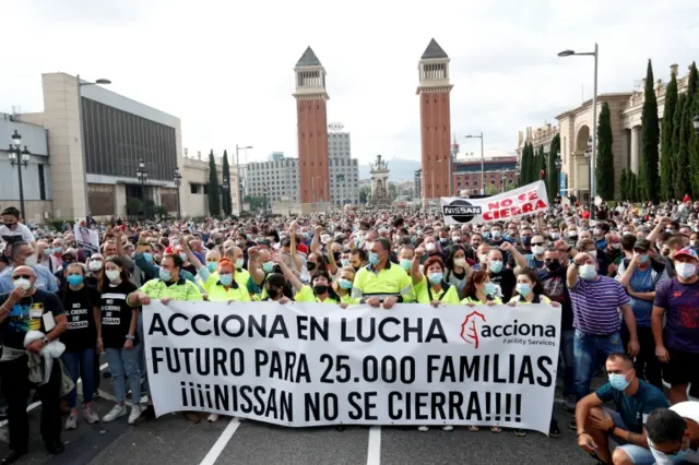 Protest in Barcelona. 11 June 2020
