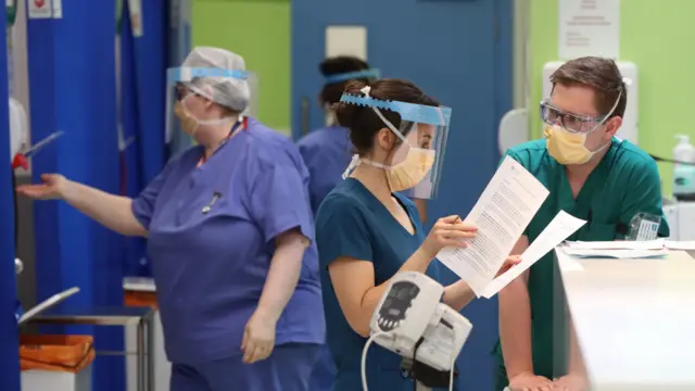 Staff in a hospital