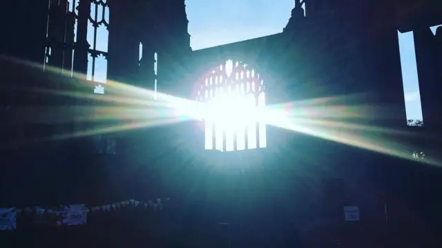 The ruins of Coventry Cathedral