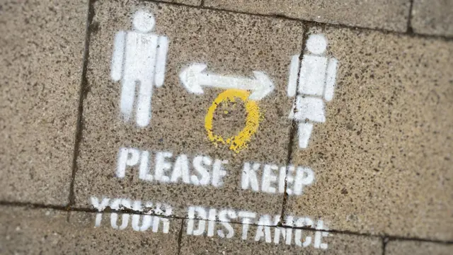 Keep your distance notice