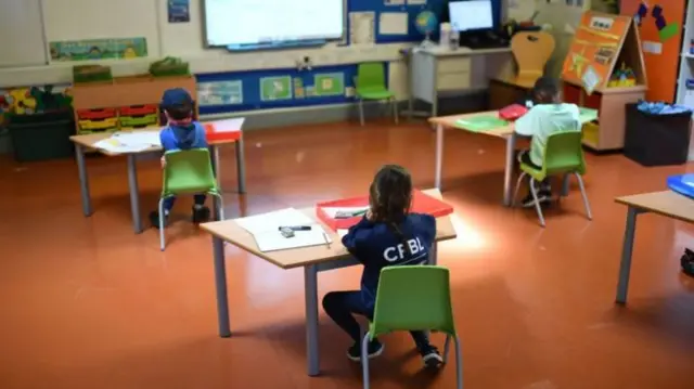 Children in a classroom