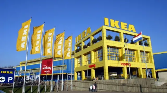 Image shows Ikea store in the Netherlands