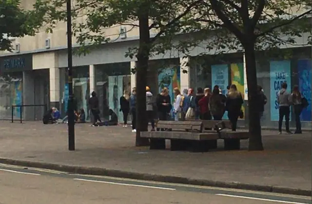 queue outside Primark in Hull