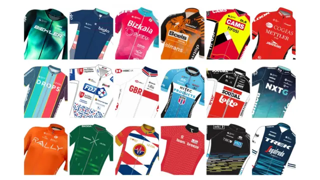 Women's Tour jerseys