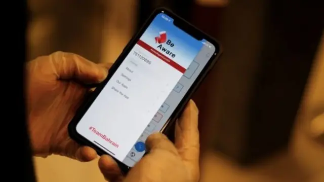 Users of the "BeAware Bahrain" app are required to register with a national ID number