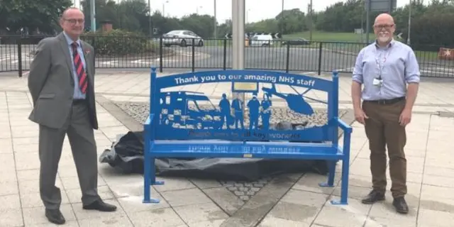 Bench to honour NHS staff who worked through the pandemic