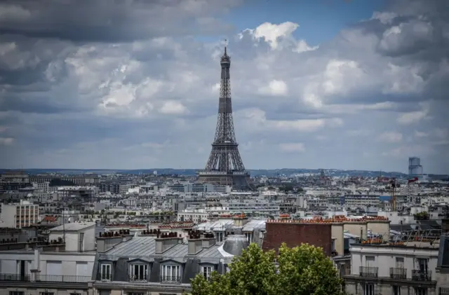 The Eiffel Tower is visited by around seven million people each year