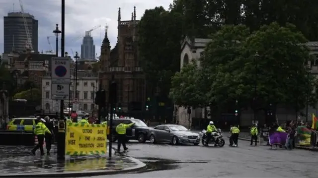 Boris Johnson's convoy was involved in a minor collision