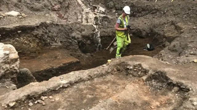 Construction worker at York site