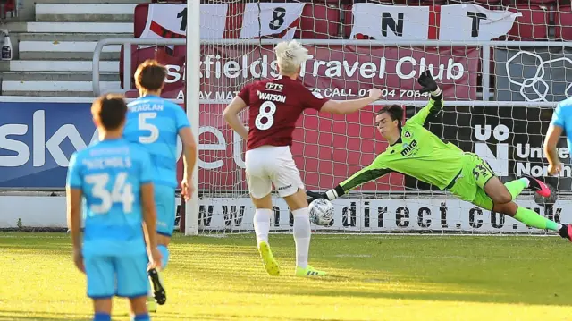 Owen Evans penalty save