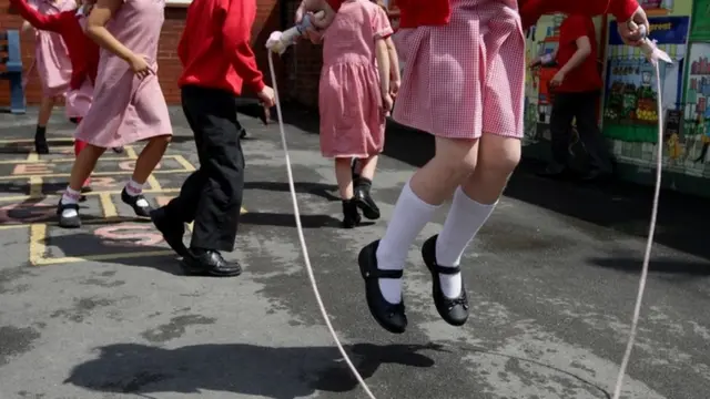 Children in school playground