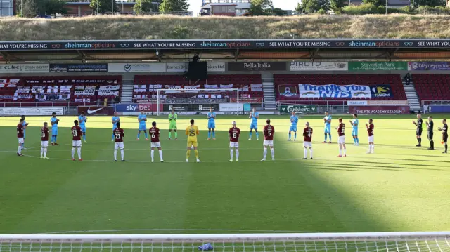 Applause before kick-off