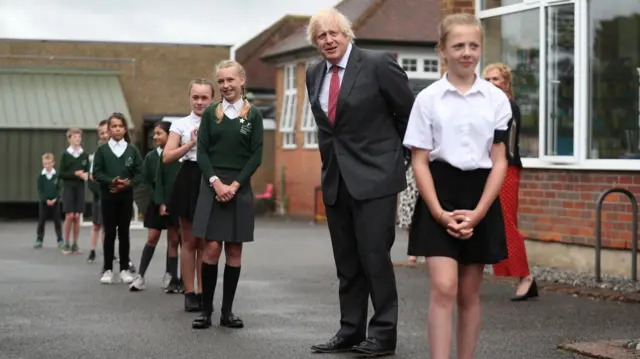 Boris Johnson at Bovingdon Primary School