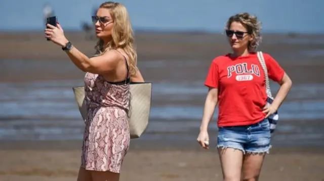 Women on beach