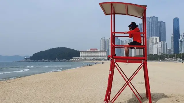 Life guard on a beach