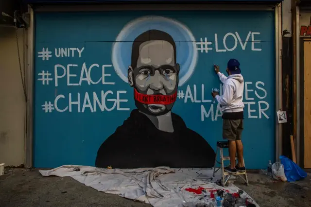 mural in Downtown Los Angeles