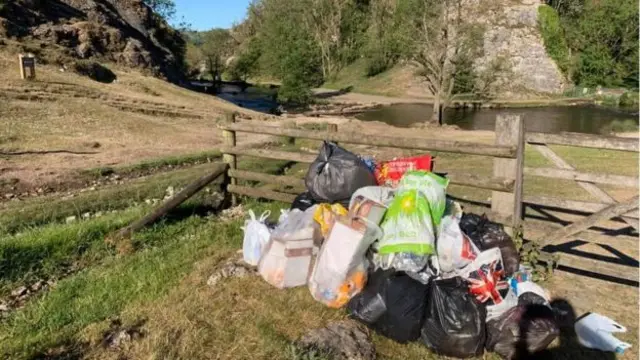 Litter in Dovedale