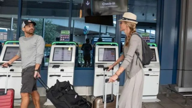 Passengers at check in