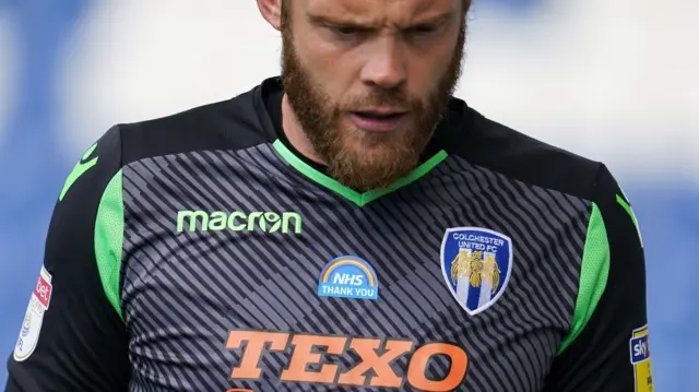 Colchester United goalkeeper Dean Gerken