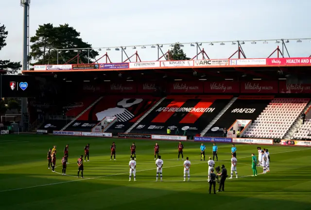 Bournemouth and Crystal Palace players