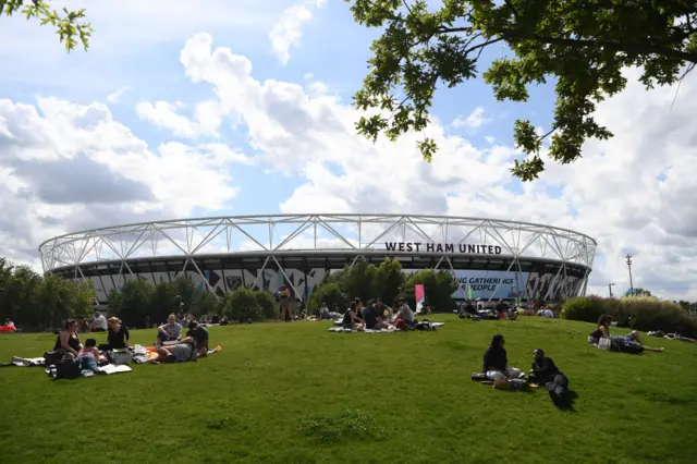 Scenes around the London Stadium