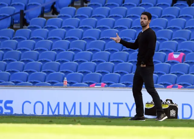 Arsenal manger Mikel Arteta