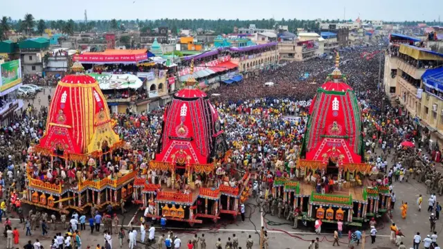 Rath Yatra in Puri, Odisha, 2017