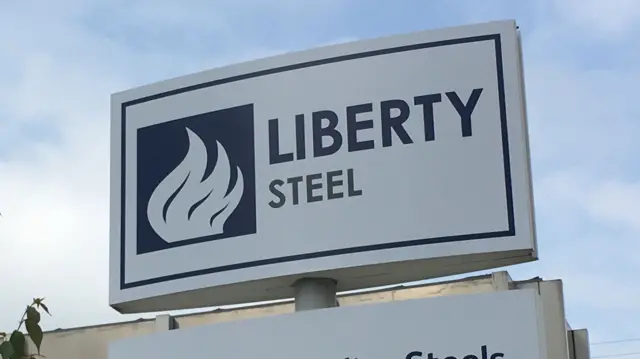 Liberty Steel sign