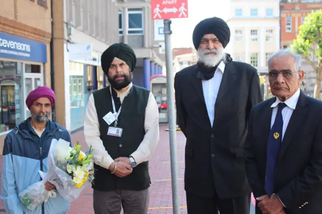 Members of Reading's Sikh community