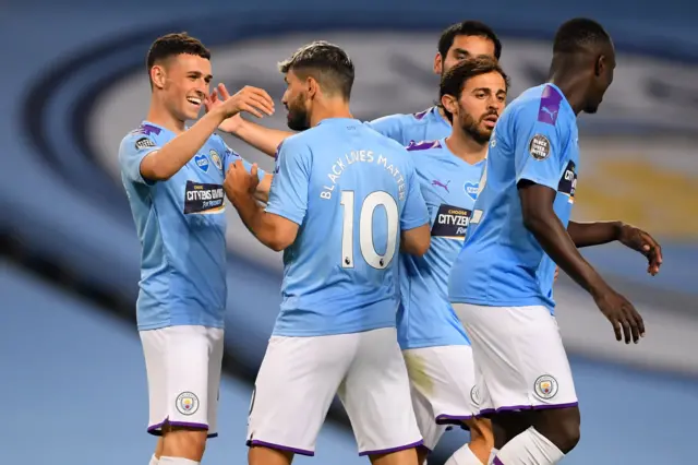 Man City celebrate