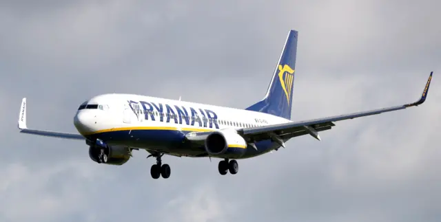 A stock Ryanair plane