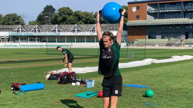 Players in training