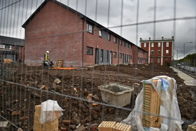 Construction site in Glasgow