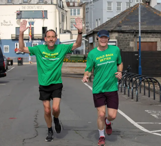 Steve Falla and Deputy Gavin St Pier