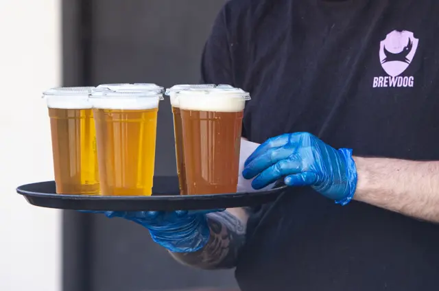 Some Scottish pubs have been offering takeaway drinks