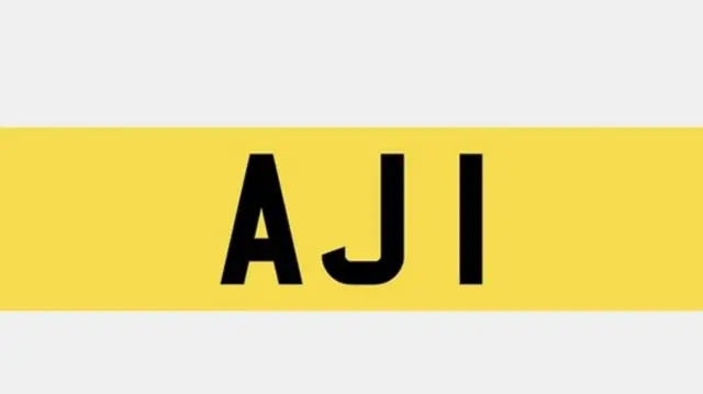 The number plate