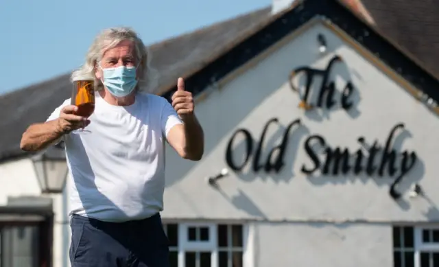 Phil Weaver, owner of The Old Smithy in Church Lawford, Warwickshire, on 23 June 2020