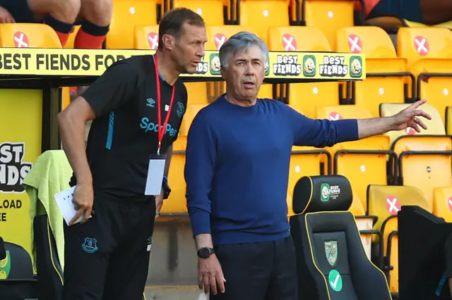 Carlo Ancelotti and Duncan Ferguson