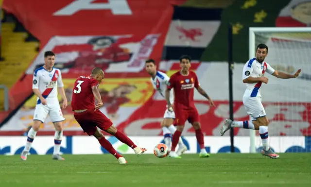 Fabinho scores against Crystal Palace