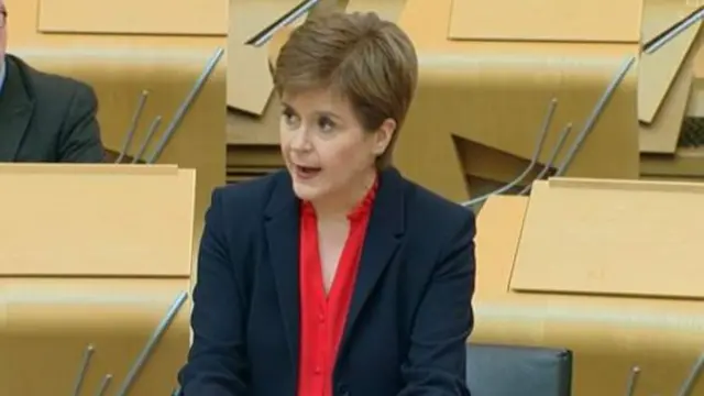 First Minister Nicola Sturgeon