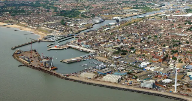 Lowestoft coastline