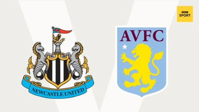 Newcastle and Villa badges