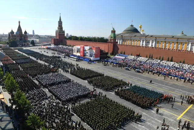 Victory parade in Moscow on 24 June 2020