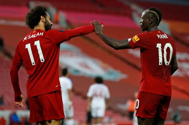 Mo Salah and Sadio mane