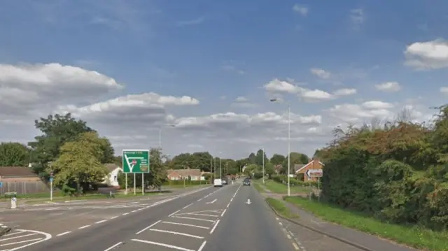 A449 in Powick